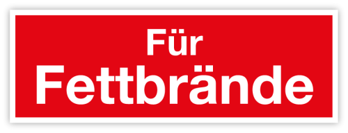 Feuerlöscher Zusatzschild
